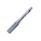 Searcy Chalazion Trephine, Round And Knurled Handle With Polished Finish, Supplied With Blade Guard, Resharpenable 3mm Blade, Double Windows, And Overall Length Of 2" (52mm)  